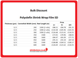 Polyolefin Shrink Wrap Film SD with 30% Recycled Content (post-consumer waste)
