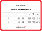 Polyolefin Shrink Wrap Film SD with 30% Recycled Content (post-consumer waste)